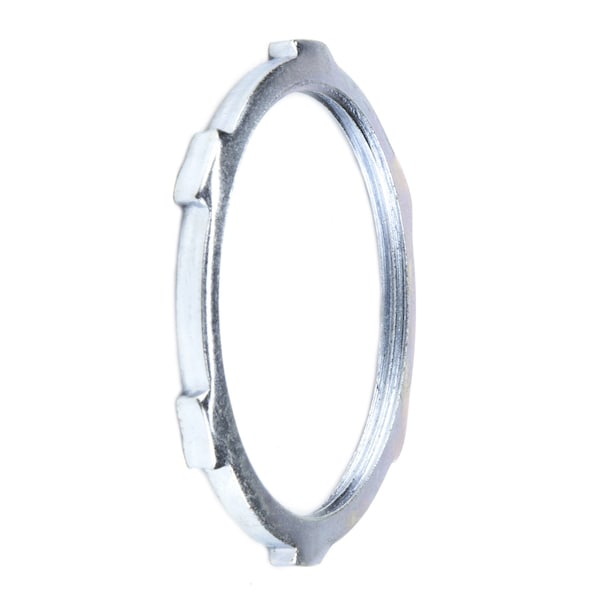 Conduit Fitting Locknut, 6 in, Threaded, Steel, Zinc Plated